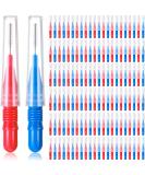 150 Count Interdental Brush Toothpick Flossers - Red Blue 0.1/0.12 Inch - Oral Care Tool for Tooth Cleaning - Buy Online on GoSupps.com