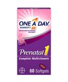 One A Day Women's Prenatal 1 Multivitamin with Vitamin A, C, D, B6, B12, Iron, Omega-3 DHA & More - 60 Count for Before, During & Post Pregnancy - Buy Online on GoSupps.com