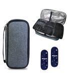 Insulin Cooler Travel Case with Ice Packs - Portable Diabetic Medication Bag in Gray - Buy Online on GoSupps.com