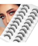 Buy Bemi Wispy 100% Handmade False Eyelashes - Luxurious Cat Eye Look 10 Pairs for Everyday & Wedding Use - Buy Online on GoSupps.com