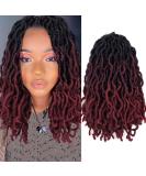 14 Inch Goddess Faux Locs Crochet Hair 6 Packs/Lot - Soft Gypsy Locs Wavy Crochet Braids Dreadlocks - 3 Tone Curly Wavy Twist Braiding Hair Extensions - African Roots Braid - 1B/99j/530 - Buy Online on GoSupps.com