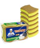 Mr. Siga Cellulose Kitchen Sponges - ko Eco-Friendly Multi-Surface Cleaning Scratch-Free Dishwashing - 12 Pack - Buy Online on GoSupps.com