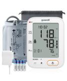 Yuwell 2022 Blood Pressure Machine: Automatic Digital BP Monitor for Home Use with Speaker, Large Cuff, Backlit Display, AC Adapter - 2 Users, 198 Recordings - Buy Online on GoSupps.com