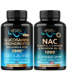 NUTRAHARMONY NAC Capsules & Glucosamine Chondroitin | Immune & Thyroid Support | Joint & Cartilage Supplement - Buy Online on GoSupps.com