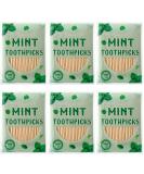 Mint Menthol Toothpicks - 600 Pcs Bulk Natural Wooden Dental Picks for Oral Health - Buy Online on GoSupps.com