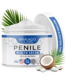 Bravado Labs Premium Penile Health Cream - 100% Natural Moisturizing Lotion to Increase Sensitivity for Men. Relief Cream for Chafing, Itching, Cracking, Redness, Dryness, and Tenderness (4oz) - Buy Online on GoSupps.com