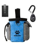 Kissleaf Dog Training Treats - Premium Hundeleckerlis with Built-in Fecal Bag Dispenser | Perfect for Pet Training - Blue-Gray Snack Bags - Buy Online on GoSupps.com