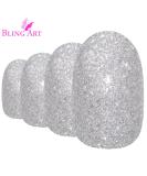 Buy Ariana Gel False Nails - Bling Art Glossy Glitter Oval - 24 Medium Tips for Stunning Manicure | Free International Shipping - Buy Online on GoSupps.com
