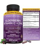Viva Naturals Elderberry Immune Support Supplement - 120 Capsules - Buy Online on GoSupps.com