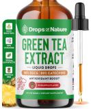 Green Tea Extract - 1000mg - 50% EGCG Liquid Drops, 4X More Powerfull Than Pills & Capsules - 2 fl. oz. Antioxidant & Immune Supplement - Vegan Skin & Heart Support + Brain Health & Memory Boost - Buy Online on GoSupps.com