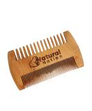Stocking Filler Wooden Beard Comb Anti-Static Natural Wood Eco-Friendly Biodegradable Double-sided - Buy Online on GoSupps.com