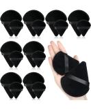 16 Pcs Soft Triangle Makeup Puff Set - Velour Body & Face Powder Puff with Strap | Contouring & Loose Powder Application | Black Makeup Sponges - Buy Online on GoSupps.com