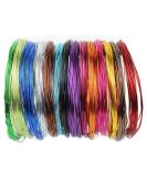 14 Rolls Colored Aluminum Craft Wire 1mm Flexible Metal Artistic Floral Jewelry Beading Wire for DIY Jewelry Craft Making, Each Roll 32.8 Feet, 14 Colors 18 Gauge/1mm 14Color-14PCS - Buy Online on GoSupps.com