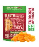Sincerely Nuts Dried Turkish Apricots - 2 lb. Bag | Healthy Pitted Raw Vegan Snack | Sweet Gourmet Snacking Food | Kosher & Gluten Free - Buy Online on GoSupps.com
