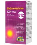Natural Factors B12 Methylcobalamin 5000 mcg 60 Chewable Tablets - Buy Online on GoSupps.com