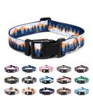 Mercano Adjustable Dog Collar - Soft Nylon & Patterned Design for Small to Medium Dogs (M Sunset Valley) - Comfortable & Durable - Buy Online on GoSupps.com