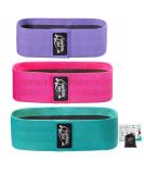 Fit Simplify Non-Slip Fabric Resistance Hip Bands Set of 3 for Effective Workouts | Durable & Comfortable Exercise Bands - Buy Online on GoSupps.com