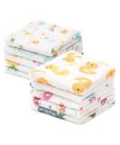 HBselect 10 Soft Bamboo Baby Washcloths - High-Quality Towels with Hanging Rope - 25x25 cm - Perfect for Gentle Baby Care - Buy Online on GoSupps.com