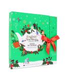 English Tea Shop Book Style Green Advent Calendar | 25 Pyramid Tea Bags | 50g - Buy Online on GoSupps.com