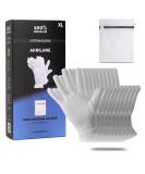 XL 100% Cotton Moisturizing Gloves for Dry Hands | Eczema & Psoriasis Treatment | Skin Spa for Women & Men | Washable & Reusable | Free Laundry Bag | 5 Pairs - Buy Online on GoSupps.com