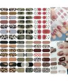 NAILDOKI Nail Stickers 6 Sheets x 14 Pieces Full Wraps Nail Polish Strips Self-Adhesive Gel Nail Art Decals for Women Girls B2-30 - Buy Online on GoSupps.com