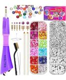 Hotfix Rhinestone Applicator Wand Kit with 2 Pack Purple Crystals - GGLTECK - Buy Online on GoSupps.com