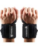 Wrist Wraps (18 Premium Quality) for Powerlifting Bodybuilding Weight Lifting - Wrist Support Braces for Weight Strength Training Black - Buy Online on GoSupps.com