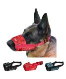 Collardirect Adjustable Dog Muzzle - Soft Breathable Nylon for Small Medium Large Dogs | Anti-Chewing Barking Biting | 3 Tribal Patterns - Pattern 1 M/L  - Buy Online on GoSupps.com