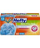 Hefty Recycling Trash Bags, 13 Gallon, 60 Count - Blue - Buy Online on GoSupps.com