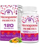 Menopause Supplements for Women | 120 Billion CFU Probiotics for Hot Flashes Night Sweats & Mood Swings | Natural Herbal Formula - 60 Capsules - Buy Online on GoSupps.com