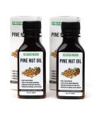 2 Pack Siberian Pine Nut Oil - 100% Natural Extra Virgin Cold Pressed, 2x100ml | Unrefined Raw No-GMO Vegan | Healthy Diet Food Grade (2 Bottles) - Buy Online on GoSupps.com