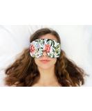 Handmade Opulence Yoga Eye Mask Pillow | Weighted Flaxseed Lavender Aromatherapy Satin & Velvet | Adjustable Strap for Meditation & Restful Sleep | Spring Green | TEMF-SG - Buy Online on GoSupps.com