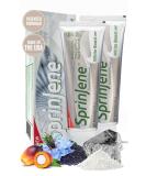 SprinJene Natural Teeth Whitening Toothpaste (2 Pack) - Fluoride SLS Free Black Seed Oil & Zinc for Fresh Breath & Cavity Protection - Gluten & Cruelty Free - Buy Online on GoSupps.com