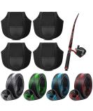 Fishing Rod Sleeves & Reel Bags - 8 Pack | Protective Reel Case & Rod Protector for Bait Casting, Sea, Fly, Ice Fishing - Buy Online on GoSupps.com