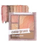 COLORGRAM Multi Cube Palette - 5 Colors Eye Shadow - Matte & Glitter Shades - K-Drama Makeup - Daily Natural Girlish Eye Makeup - #02 Romantic Cube - Buy Online on GoSupps.com