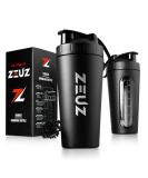 ZEITION Stainless Steel Protein Shaker - 700ml BPA-Free Sport & Fitness Bottle for Smoothies Crossfit & Training - Buy Online on GoSupps.com