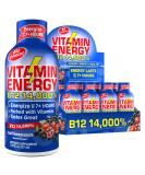 Vitamin Energy B12 Shots Acai Pomegranate Flavor - 12 Pack, 1.93 Fl Oz Each - Up to 7 Hours of Energy - Buy Online on GoSupps.com
