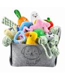 Ousiya 24 PACK Puppy Toys Set Small Dog Toys Puppy Teething Toys with A Storage Box Puppy Rope Toy Puppy Chew Toy Dog Toys for Small and Medium Dogs Playing and Training - Buy Online on GoSupps.com
