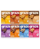 Graze Graze Healthy Snacks Variety bundle - All Sweet Flapjacks Selection - Honey -Peanut Butter- Cocoa Vanilla-Lemon & Blueberry- Cherry Bakewell - Total 30gx32 Snacks Box Mixed bundle - Buy Online on GoSupps.com