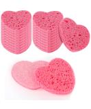 WLLHYF 20 Pieces Compressed Facial Sponges Natural Cellulose Facial Cleaning Sponges Professional Cosmetic Spa Sponges for Face Cleansing Makeup Removal Pore Exfoliating (Heart-pink) - Buy Online on GoSupps.com
