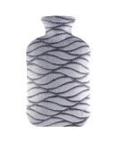Samply 2L Hot Water Bottle with Soft Cover - Cozy Pain Relief for Back, Neck, and Shoulders - Grey - Buy Online on GoSupps.com