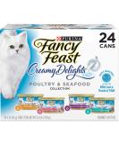 Purina Fancy Feast Creamy Delights Poultry & Seafood Variety Pack, 24 Cans - 3oz - Buy Online on GoSupps.com