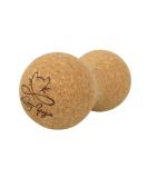 Nikitty Yoga Cork Massage Duoball 7.3cm - Ergonomic Peanut Fascia Ball for Self-Massage - Odor-Neutral & Handy - International Shipping Available - Buy Online on GoSupps.com