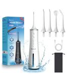Advanced Cordless Dental Water Flosser - IPX7 Waterproof Type-C Charging Portable Travel Oral Irrigator for Teeth - Black & White - Buy Online on GoSupps.com