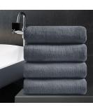 Dark Gray Oversized Bath Towel Set - 4 Pack (35 x 70in, 700 GSM) - Buy Online on GoSupps.com