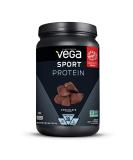 Vega Sport Protein Powder Chocolate - 14 Servings, 21.7 oz - Plant-Based Vegan Protein with BCAAs, Amino Acids, and Tart Cherry - Non Dairy, Gluten Free, Non GMO - Buy Online on GoSupps.com
