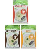 Buy Slendier Organic Konjac Noodle Fitness Trial Pack - Fettuccine Spaghetti & Rice Styles - Healthy Low-Calorie Alternative for International Shipping - Buy Online on GoSupps.com