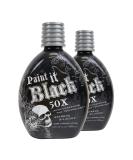 Millennium PAINT IT BLACK 50X Bronzer Indoor Dark Lotion Tanning Bed - Set of 2 - Buy Online on GoSupps.com