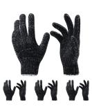 Exfoliating Shower Gloves - 4 Pairs (8 Pcs) Premium Body Scrubber for Spa, Massage & Dead Skin Removal - Deep Cleaning Black - Buy Online on GoSupps.com