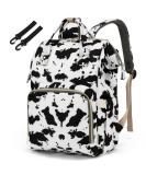 Diaper Bag Backpack for Baby Girls  Yusudan Mom Waterproof Large Nappy Bags for Women Cow Print White - Buy Online on GoSupps.com